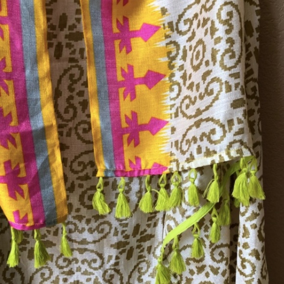 Soft Surroundings Fringe Kimono Summer Vest M/L - Picture 5 of 6